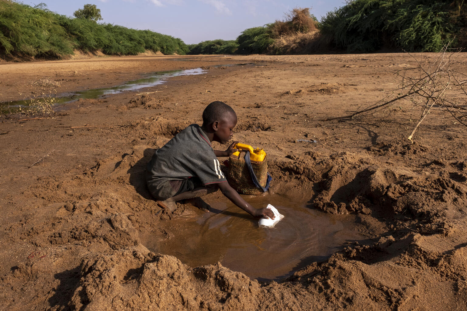 Extrémní sucho v oblasti Afrického rohu